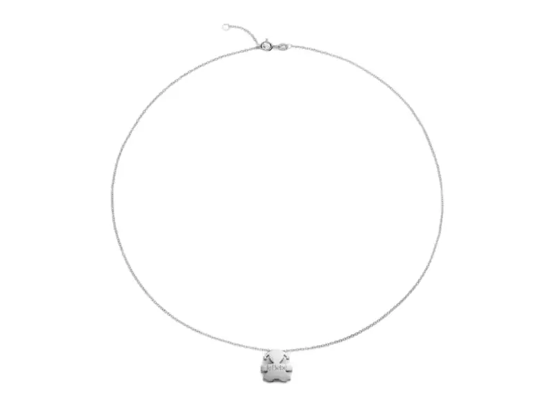 18KT WHITE GOLD NECKLACE WITH GIRL SILHOUETTE I TESORINI BIG LE BEBE' LBB903